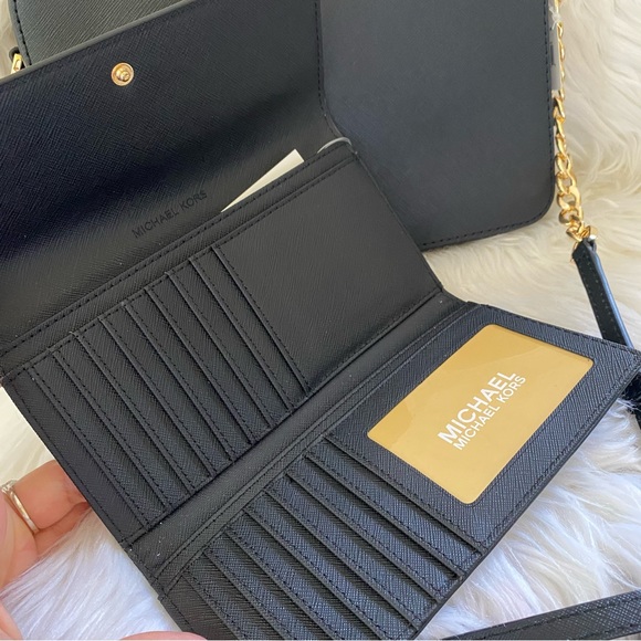 Michael Kors Jet Set Large Saffiano Leather Crossbody bag & wallet - Picture 6 of 16